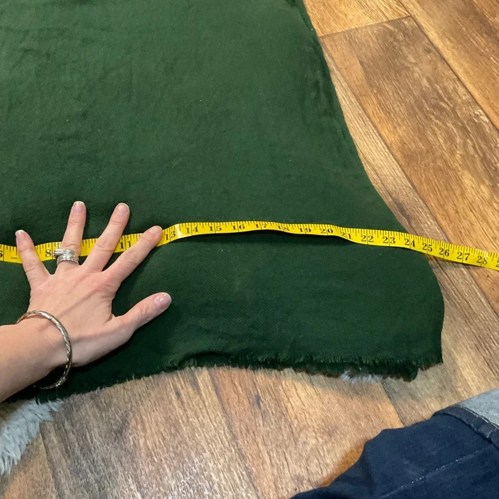 Cashmere Scarf Wrap‎ Dark Green 24